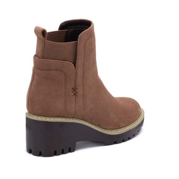 Corkys Basic Ankle Boots in Camel Suede - Picture 3 of 3